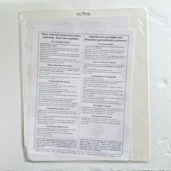 8 Crossstitch Napkins MCG Rose Tabletop Creations Elegant & EZ Iron On Transfers - Picture 6 of 9